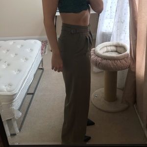 UO Moss Green Flare Leg Pant